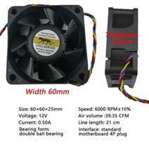CPU팬쿨러 COOLSERVER R63 2U 서버 CPU 쿨러 4 히트 파이프 워크 스테이션 라디에이터 PWM 핀 냉각 팬 인텔 LGA2011 1700 115X AMD AM4 A, 6025 Single Fan+없음 RGB+기타