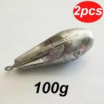 해루질 100g-700g 야외 바다 낚시 드롭 물 전환 채널 리드 싱커 반지 디자인 장비 액세서리, 01 100g-2pcs