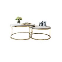 북유럽 럭셔리 거실장 엔틱 가구 TV다이 원목 대리석 장식장, 조립 + E.크기원차탁자조합