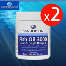 샌더슨 피쉬오일 (오메가3) 3000mg 150 캡슐 X 2개, 1세트