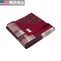 [울리치 정품] Woolrich 럭셔리 퀼트 덮개 탠 그레이 120cm x 177.8cm(50인치 70인치) 552080