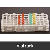 플라스틱 바이알랙 Plastic Vial Rack, 선택1 13mm 90홀