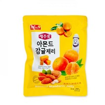 제주 감귤 젤리 세트 아몬드감귤 한라봉 백년초 블루베리 간식, 아몬드 제리 (한라봉) [1]