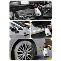 세차 폼건 거품 스노우 분사기 스프레이 2L 압축 분무 분무기 셀프 세차 자동차, 공기통+세차