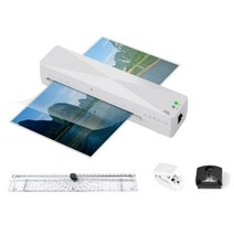자동 플라스틱 밀봉 기계 핫 프레스 A4 구멍 펀치 코너 라운더 종이 커터, [02] US Plug, US Plug