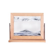 데스크탑 샌드멍 모래멍 모래시계 그림 3D 모래 움짤 아트 장식, 블루