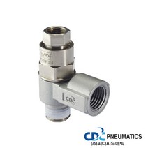 유량조절 스피드 컨트롤러 유공압 에어 원터치 피팅 밸브 PVSF 타입, PVSF 03, 1개