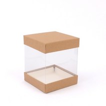 사각 9x11cm 브라운 수제청 포장박스 유리병 머그컵 캔들 선물상자 디퓨저