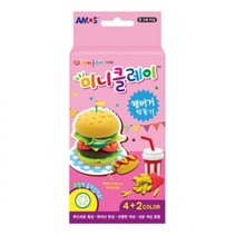 문구랑만들기랑 아모스 클레이 미니클레이 햄버거만들기 혼합색상