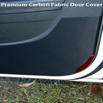 볼보 S60 S90 S90 V60CC V40 XC40 XC60 XC90 카본패브릭 도어커버/킥가드, 블랙