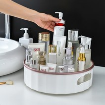 화장품 양념통 원형 다용도 수납대 회전 트레이 양념정리대 수납대 회전트레이 양념통정리 화장품트레이 회전수납판 화장대정리 다용도수납 화장품, 대