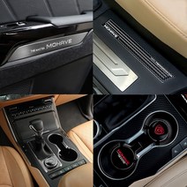 JSTAR 모하비더마스터 기스방지 악세사리 인테리어 포인트 DIY 드레스업 몰딩용품, 헤어라인실버(유광), 28_기어컵홀더패널커버