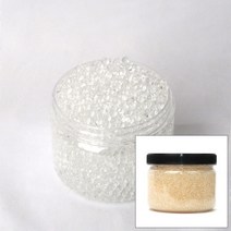 크리스탈볼 1.5mm 400g 케이스포함 투명 워터젤 고흡수성수지 수정토 대체토양 수경재배 개구리알모양