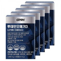 [건조한 눈 개선] GNM 루테인 오메가3 5박스(총 5개월분) / 눈건강 비타민 A E, 1) 루테인오메가3 5박스