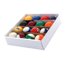레저 스포츠를위한 16Pcs 미니 당구 공 당구대 공 25mm 장난감, 수지, 다중
