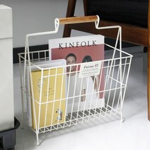모던한 디자인 잡지꽂이 거실 쇼파 침대옆 책꽂이, 블랙