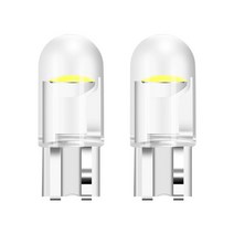 2pcs W5W 194 T10 Cob LED 자동차 전구 피아트 비아지오 아바스 푼토 124 125 500 스타일링, 01 WHITE