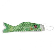 GHSHOP 4-6pack 40cm 일본 잉어 Windsock 깃발 물고기 깃발 연 Nobori Koinobori, 공단, 녹색