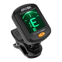 AROMA AT-01A Rotatable Clip-on Tuner LCD Display for Chromatic Guitar Bass Ukulele Violin