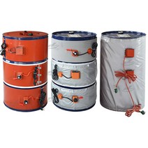 드럼통 리프트 전기가열 실리콘밴드 히터보온재, 250X1140/노브/50L철드럼/1200W