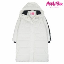 애플핑크 소매나염 롱다운 벤치점퍼 APR0O803GSW
