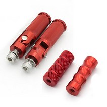 오토바이 8mm honda cbr150 cbr150r cbr125 cbr 2004-2010 알루미늄 접이식 발판 리어 세트 풋 페그 페달 용 범용 접이식 풋페그, 협력사, 빨간 세트, 1개
