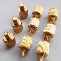M3 M4 M5 M6 황동 핸드 트위스트 널링 나사 볼트 장식 나사, 18 M6x10 5Pcs