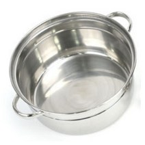 KO 키친쿡 스테인레스 만두 찜솥 - 찜기 ~ 스텐 채반 찜 식당용 통 대왕 조개찜, 03. 스텐만두물솥 / 소소 25.7cm (1인)