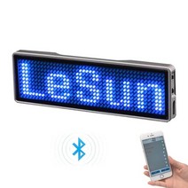 LED전광판 매장 홍보 광고 보드 새로운 블루투스 led 이름 배지 프로그래밍 가능한 스크롤 메시지 조정 가능한 밝기 led hd 텍스트, 4단어 표시