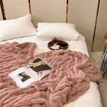 페이크퍼 담요 극세사 이불 토끼털 소파 차박 인스타 카페트