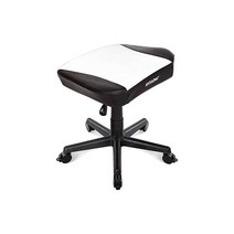 AKRacing 게이밍 의자 오토만 발판 화이트 흰색 고내구성 PU 가죽 재택 원격 3년 보증
