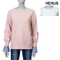 [헨어스] [헨어스] 여성 셔츠소매 맨투맨_HTC751