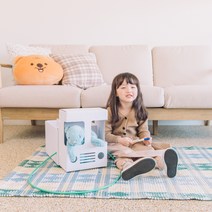 [키즈바래]아기 어린이 토이웨건 하얀 끌차 수레 종이장난감 종이자동차 인형유모차 어린이집교구 만들기놀이