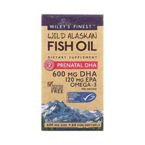 윌리스 파이니스트 와일드 알래스카 피쉬오일 산전 DHA 600mg 60정