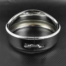 할리데이비슨호환 오토바이 5.75 quot헤드 라이트 램프 베젤 트림 링 블랙/크롬 할리 Sportster XL 883 883N 1200 Dyna Softail FXLR FXST, [02] Chrome Headlamp trim