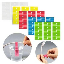 케이블 라벨 30pc 레이블 스티커 방수 식별 태그 표시, 화이트, 1매