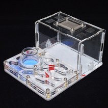 아크릴 개미집 개미 키우기 관찰하기 하우스 농장 플랫 둥지 집 애완 동물 유리 보습, 하얀색, 12x15x7.5cm, 협력사