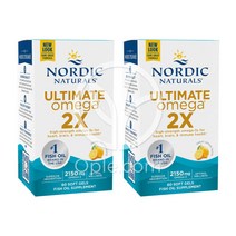 노르딕내추럴 오플닷컴 2개 얼티메이트 오메가 2X 오메가3 2150 mg EPA 1125 DHA 875 레몬 60 소프트젤