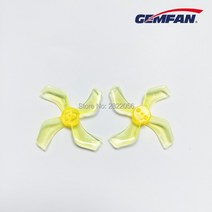 모터 4쌍 8pcs 샤프트 1mm 4-블레이드 Gemfan 1636 CCW/CW 프로펠러 중공 컵 브러시리스 모터 RC 드론 비행, 03 Through yellow