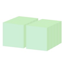 요랜드 파스텔 점착메모지 76 x 76mm 정사각형, 그린, 10개