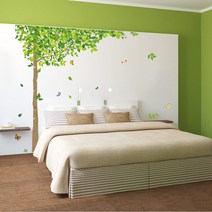 아트픽스 포인트 벽지 스티커, IP016-사랑은바람을타고(좌측형)