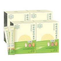 바른 어린이 효소 곡물 발효 유산균 1.5g x 30포 4박스, 없음