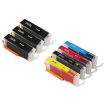 캐논 MX922 MG7520용 PGI-250 CLI-251 대용량 XL 호환 카트리지, 5카트리지 (GY 제외) 1세트 + PGBK 2개