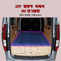 나드리몰 그랜드스타렉스 12V두께2.8cm 전기장판(투난방) 캠핑카전기장판 차박전기매트 국내생산, 1)110x180 (두께2.8cm)
