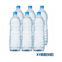 지리산 산청샘물 ECO 화이트 생수 2L 6개 1묶음 무라벨 생수