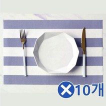 스트라이프 빅스트테이블매트x10개 테이블보 모텔비품, 쿠팡 본상품선택, 단품