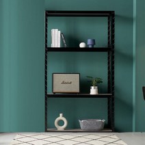 아트박스/아도라하우스 무볼트 앵글선반 조립 철제선반 1000x600x1200 4단, 화이트4단