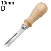 A4mm A6mm A8mm 가죽 공예 가장자리 베벨 러 스카이빙 베벨링 나이프 핸드메이드 DIY 셔블 얇은 드럼 에저 핸들 도구, [04] D