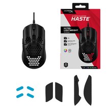 하이퍼엑스 게임 마우스 펄스파이어 헤이스트 Pulsefire Haste 스핀 유선 프로그래밍, 블랙, 공식 표준