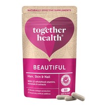 투게더 헬스 뷰티풀 헤어 네일 스킨 홀푸드 비타민 미네랄 60캡슐 Together Health Beautiful Hair Skin Nail
